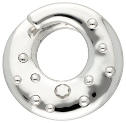 Sterling zilveren cirkelvormige Montblanc Donna Star hanger.