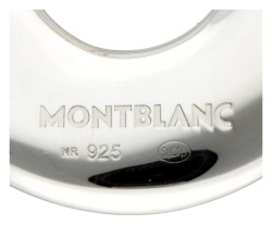 Sterling zilveren cirkelvormige Montblanc Donna Star hanger.