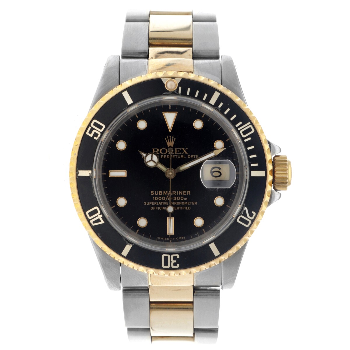 No Reserve - Rolex Submariner Date 16613LN - Heren polshorloge - ca. 1991.