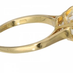 Geelgouden solitair ring, met ca. 2.90 ct. diamant - 18 kt.