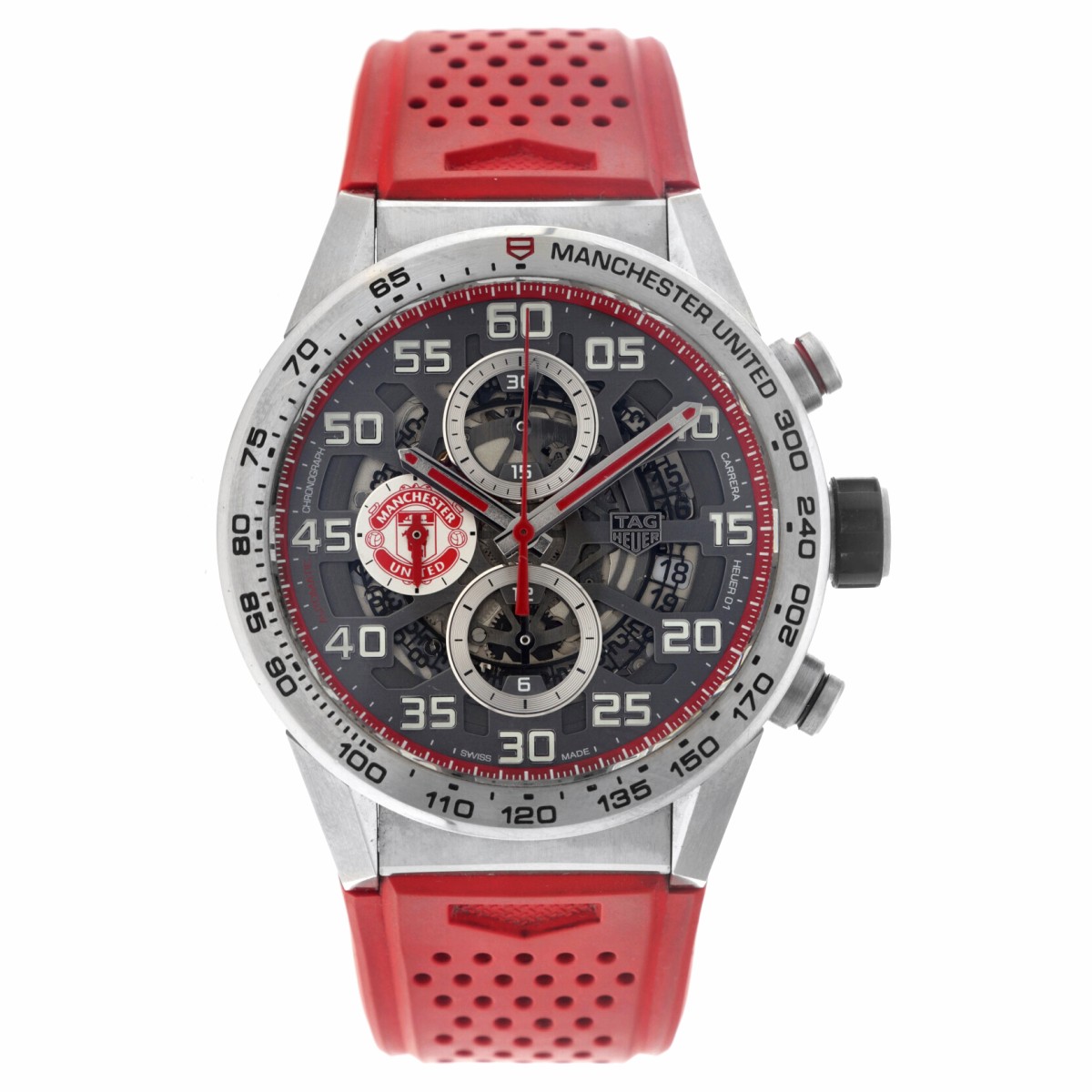 TAG Heuer Carrera Manchester United CAR201M.FT6156 - Heren polshorloge - 2021.