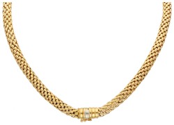 Fope 18 kt. geelgouden Italiaans design collier.