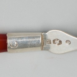 2-delige set botermesjes zilver.