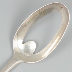 Eierlepel (Rotterdam, Nederland, Michiel de Bruck 1736-1778) zilver.