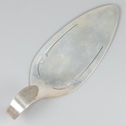 Taartschep zilver.