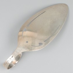 Taartschep zilver.