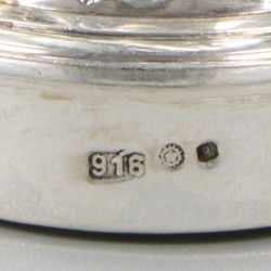 2-delige set strooibussen zilver.