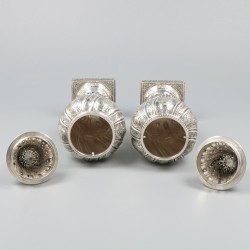 2-delige set strooibussen zilver.