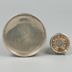 Strooibus zilver.