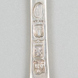 Lepel 1795 (Rotterdam, Hendrik Vrijman 1780-1811) zilver.