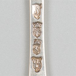 Vork 1776 (Rotterdam, Johannes Verloove 1770-1809) zilver.