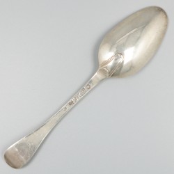 Lepel 1742 (Rotterdam, Hendrik van Beest 1703-1772) zilver.