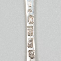 Lepel 1795 (Rotterdam, Christiaan v/d Pesch 1790-1800) zilver.
