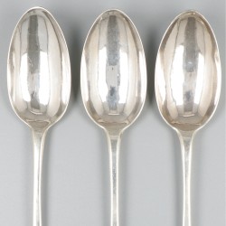 3-delige set lepels 1753 (Amsterdam, Andries Vis 1741-1799) zilver.