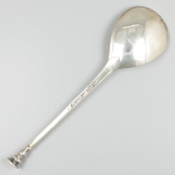 Zegelknop-lepel 1768 (Amsterdam, Frederik Rudolf Precht I 1744-1787) zilver.