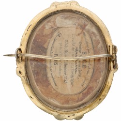 Franse verguld zilveren antieke broche - 835/1000.