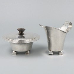 2-delig roomstel zilver.