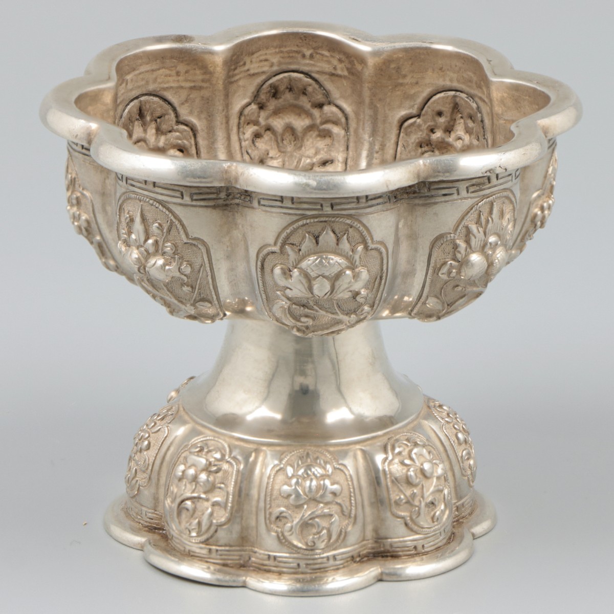 Zoutkelder (China Export) zilver.