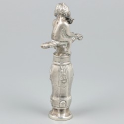 Kurkentrekker zilver.