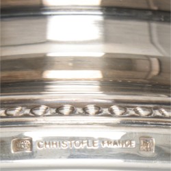 Christofle 4-delige koffieset, model Perles, verzilverd.