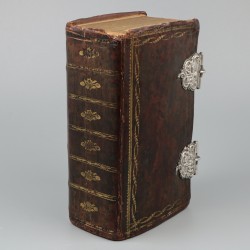 Bijbel met dubbele zilveren sloten, Robertus Smitte, Rotterdam 1780.
