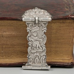 Bijbel met dubbele zilveren sloten, Robertus Smitte, Rotterdam 1780.