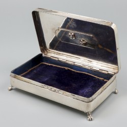 Zilveren theelepeldoos, Arnoldus van den Berg, Utrecht 1812.