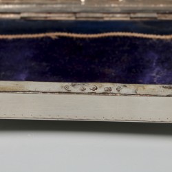 Zilveren theelepeldoos, Arnoldus van den Berg, Utrecht 1812.