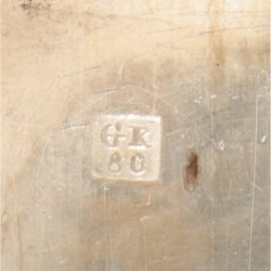 Pepermuntdoosje zilver.