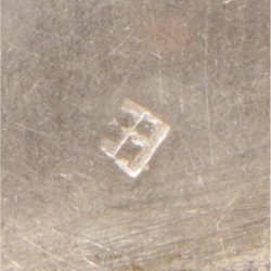 Pepermuntdoosje zilver.