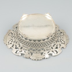 Bonbonmandje zilver.