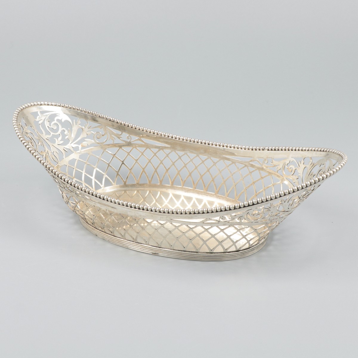Bonbonmand zilver.