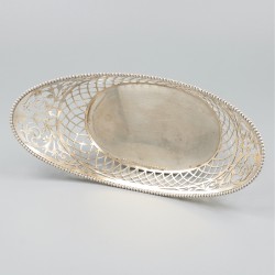 Bonbonmand zilver.