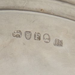 Zilveren presenteerschaal, S. & E. Davenport, Londen 1793-1805.