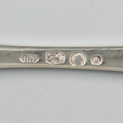 Natfruitschep, model Moustache, zilver.