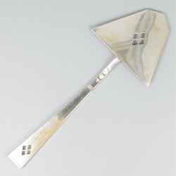 Boterkoekschep zilver.