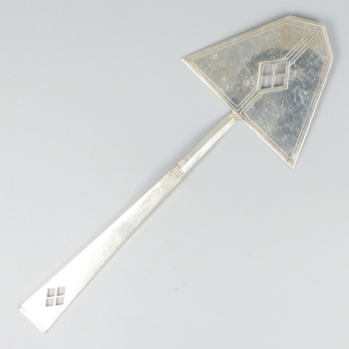 Boterkoekschep zilver.