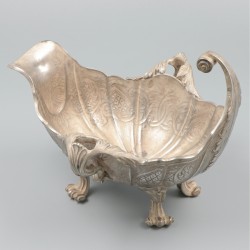 Saucière / sausboot zilver.
