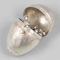 Rozenkransdoosje & rozenkrans zilver.