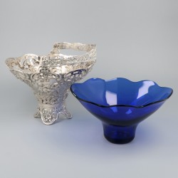 Delicatessemand met hengsel, zilver.