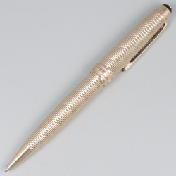 MontBlanc Meisterstuck Solitaire Geometry Champagne ballpoint pen.