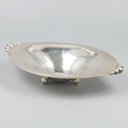 Amsterdamse school bonbonschaal zilver.