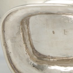Suikerbak, Albertus Homan, Amsterdam 1829, zilver.