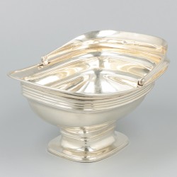 Suikerbak, Albertus Homan, Amsterdam 1829, zilver.