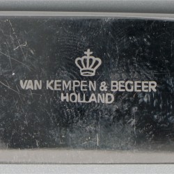 6 messen Haags lofje zilver.