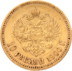 Russia. Nicholas II. 10 Roubles. 1900 .