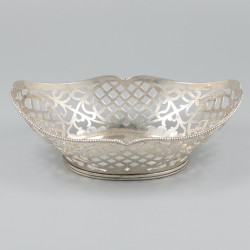 Bonbonmandje zilver.