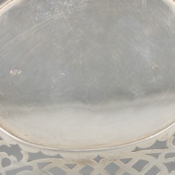 Bonbonmandje zilver.