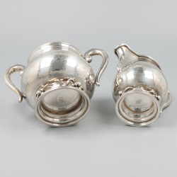 2-delig roomstel zilver.
