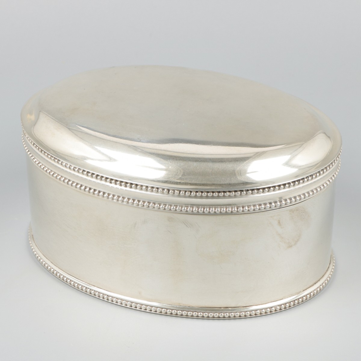 Koektrommel zilver.
